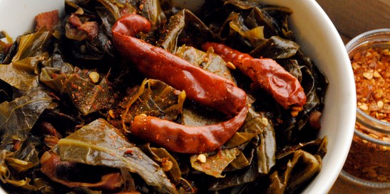 Southern Style Collard Greens. Photo by MyLifeRunsOnFood.com