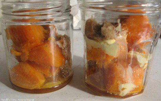 Candied Sweet Potatoes in Jars