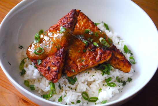 Marinated Tempeh Spicy Apricot Sauce 1 - The Duo Dishes