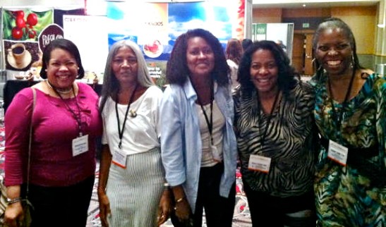Pictured Above; Darlene Meyers-Perry, Jo Johnson, Erica Morrison, Angelina Lundy, and Verna L. Hamilton at the World Tea East, 2012
