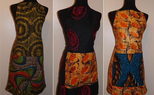 African-Print Aprons by Daffina