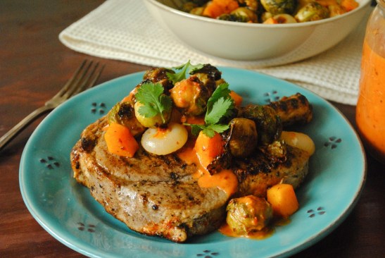 Roasted Piri Piri Vegetables & Pork 1 - The Duo Dishes